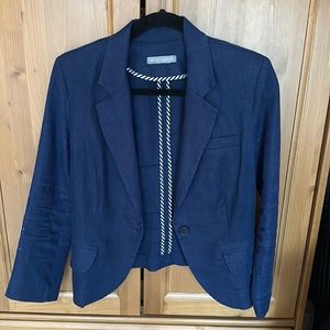 Olivia Moon Linen Blazer Size XS